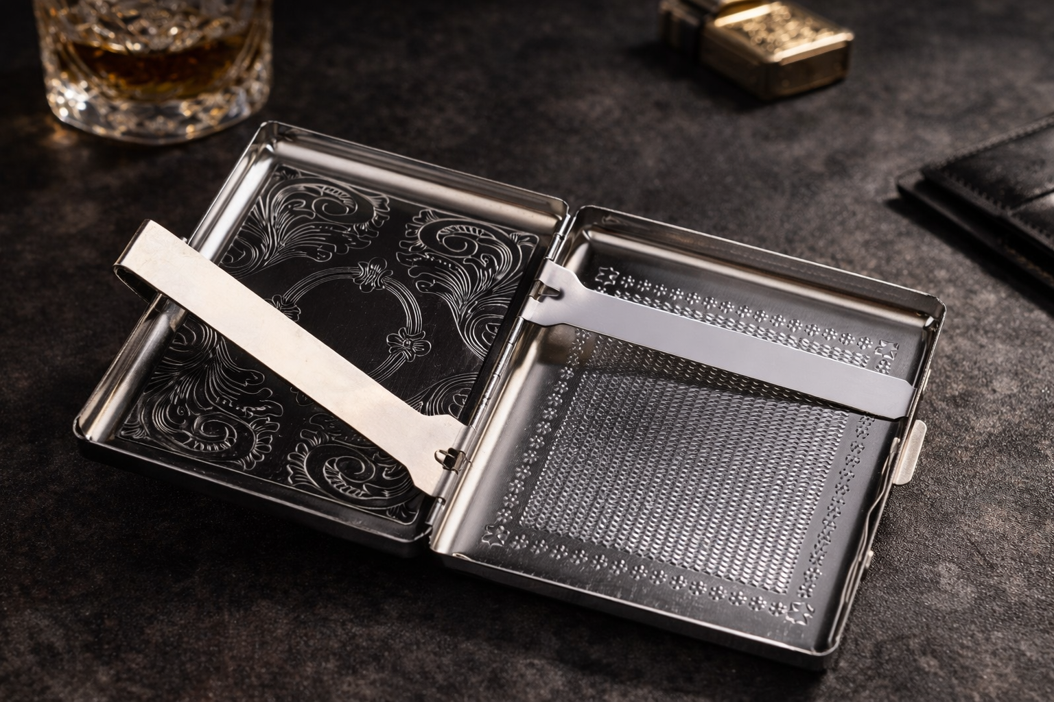 Imperial Silver Crest Cigarette Case