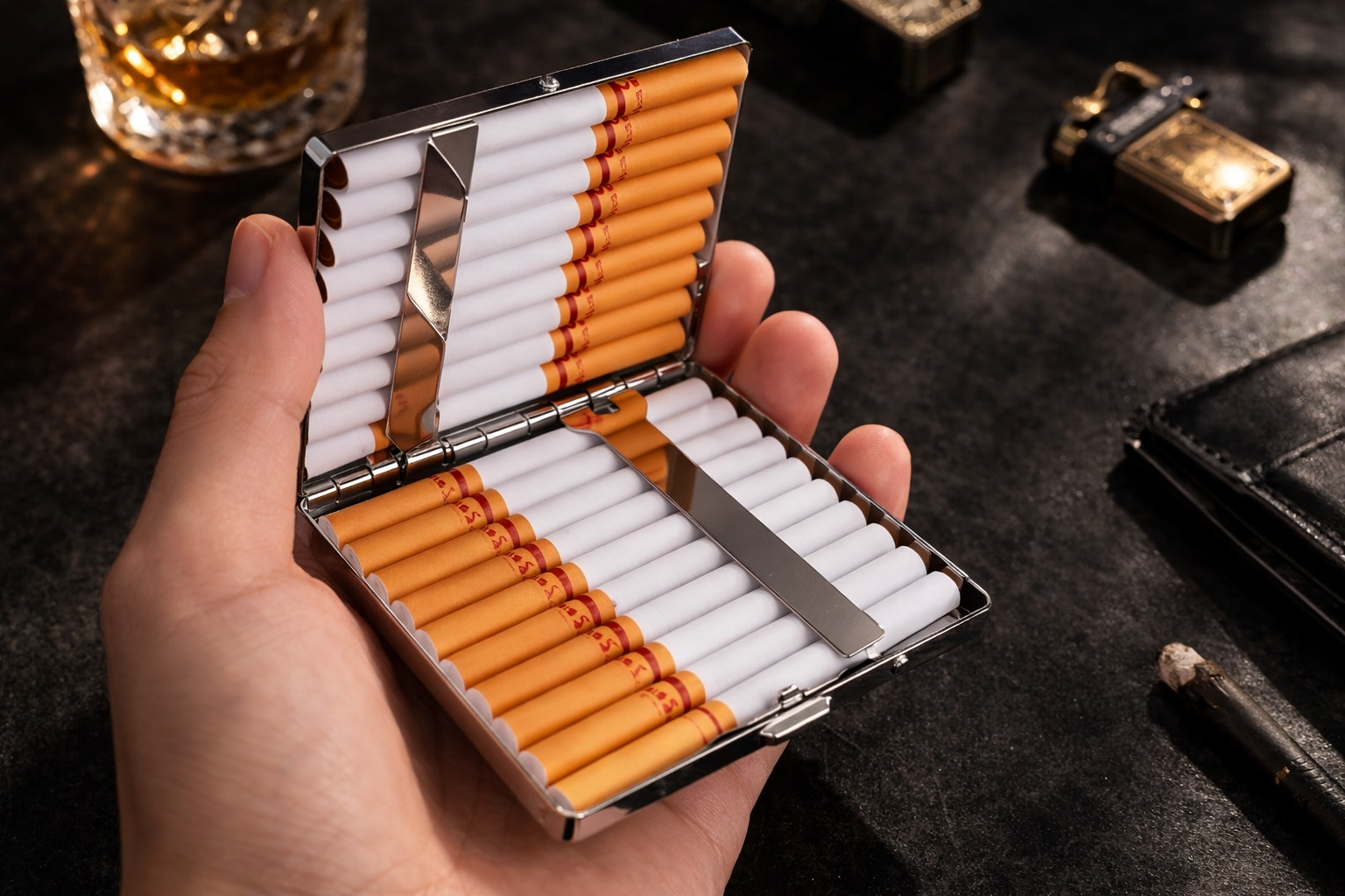 Imperial Silver Crest Cigarette Case